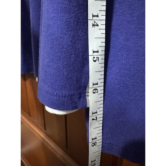 Harley-Davidson Ladies Performance Long Sleeve Shirt XL Purple/White Cotton Blen - Picture 6 of 8